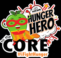 FoodBankNN apple hero superhero hunger hero GIF