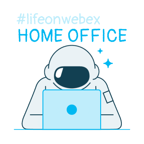 Work From Home Sticker by Cisco Webex for iOS & Android | GIPHY