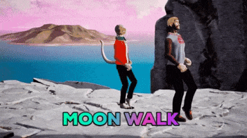 Flexing Moon Walk GIF by Kiraverse