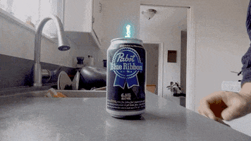Lift Off Beer GIF by Pabst Blue Ribbon