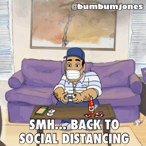 BumBumJones mask xbox social distancing GIF
