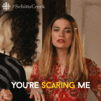 Scared Schitts Creek GIF by CBC