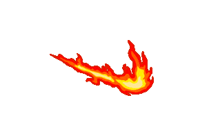 Fire Swoosh Sticker