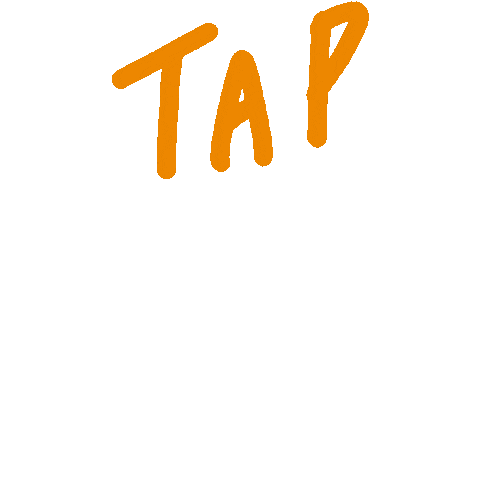 Tap Tap Tap Typography Sticker