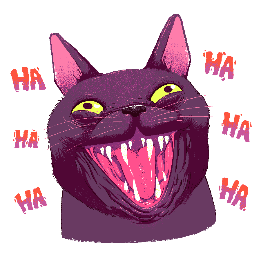 Cat Fun Sticker by CC