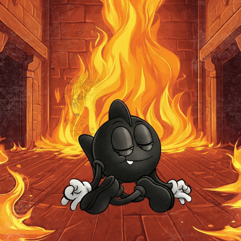 Relaxed Fire GIF by Oddsturgeon