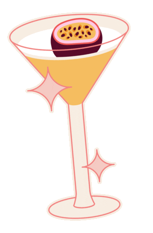 Cheers Martini Sticker by rebeccahaydon