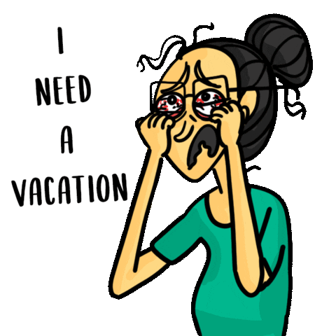 Sad Work From Home Sticker