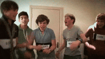 excited one direction GIF