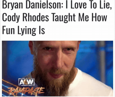 Bryan Danielson Liar GIF