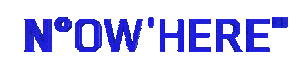 Nowhere Sticker by written.by