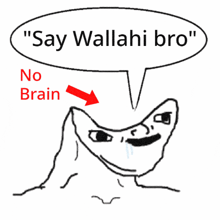 No Brain Head GIF