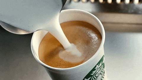 Starbucks Latte GIF - Find & Share on GIPHY