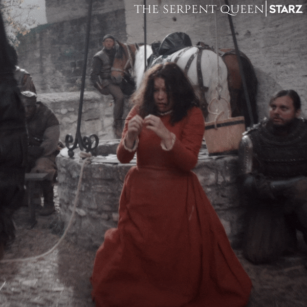 Starz Relieve GIF by The Serpent Queen