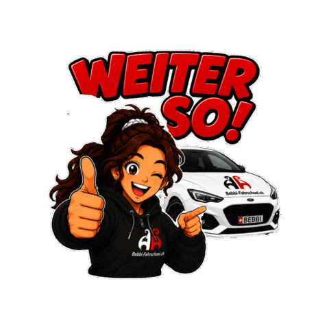 Gut Weiter Sticker by Bebbi-Fahrschuel.ch
