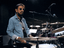 Drumming Ringo Starr GIF by Ringo Peace and Love