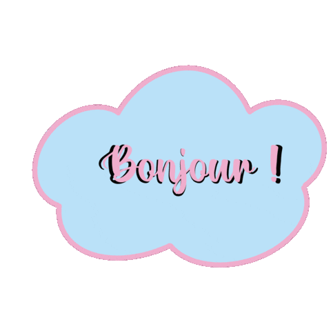 Bonjour Hello Sticker