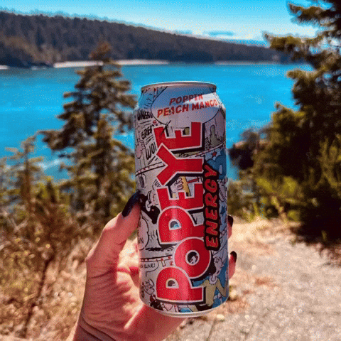 Energy Drink Peach GIF by Popeye Energy