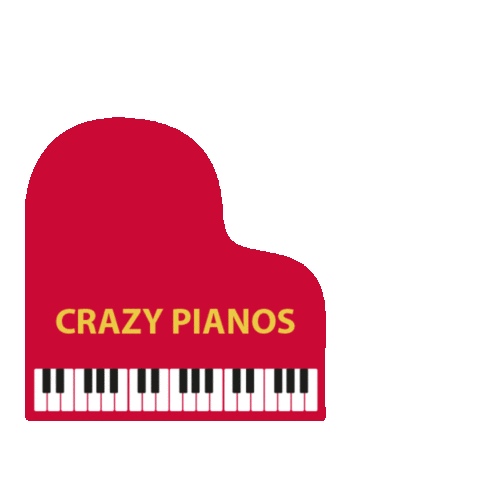 Crazy Pianos Sticker