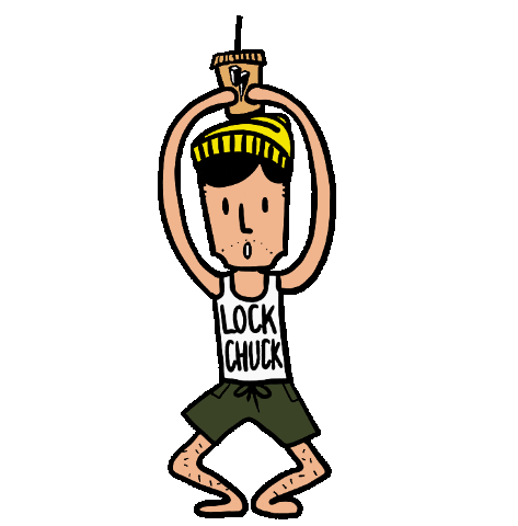 LOCK CHUCK COFFEE Sticker