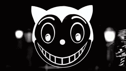 black and white