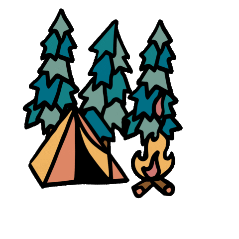Camping Camp Fire Sticker by Backpacker's Pantry