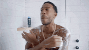hapostrophe shower hyped ludacris boom boom GIF