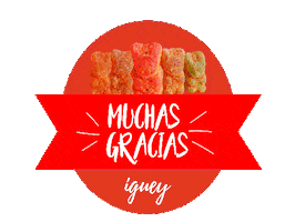 Gracias Thank You Sticker by iGuey Snacks