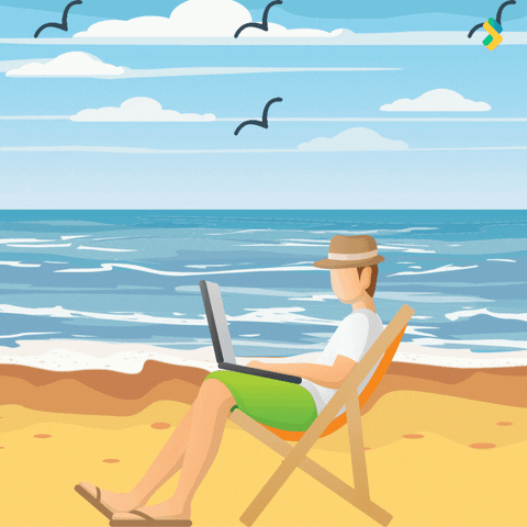 Summer Time Beach GIF by Bombay Softwares