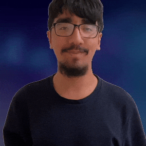 Nuh uh while smiling