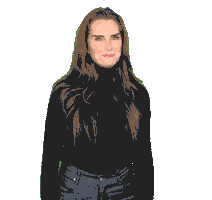 Confused Who Knows Sticker by Brooke Shields