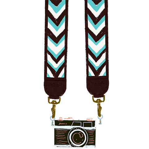 Nenacamerastrap Sticker by Nena & Co.