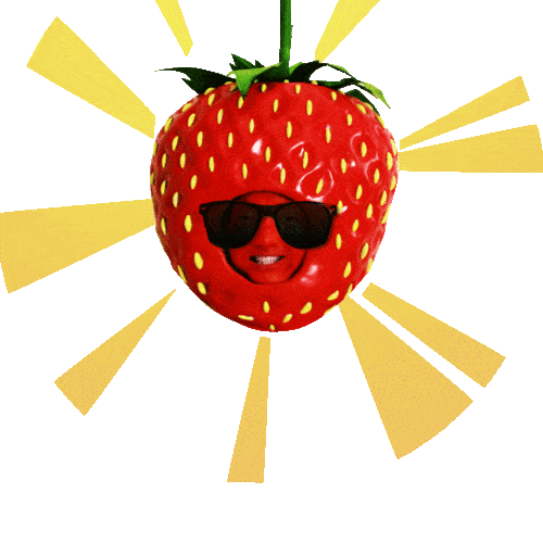 Happy Sunglasses Sticker by Ole Strawberry