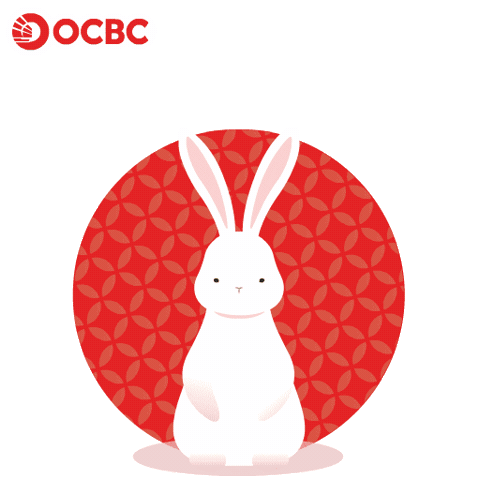 Rabbit Mooncake Sticker by OCBC Bank