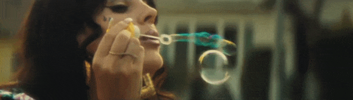 Blowing Bubbles GIF by Lana Del Rey