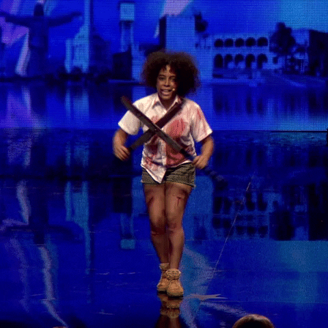 dominicanasgottalent scary warning danger cutting GIF