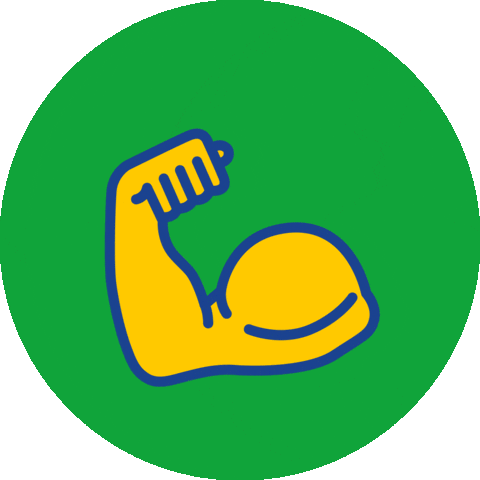 Muskel Sticker by Korpen