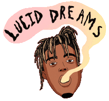 Smoke Lucid Dreams Sticker by Juice WRLD
