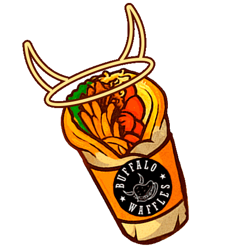 Sticker by Buffalo waffles