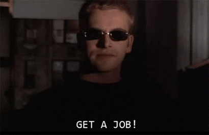 Image result for get a job gif