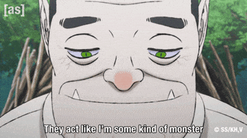 Monster Look Down GIF by Adult Swim