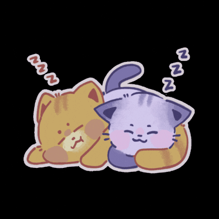 Cats Couple GIF by E3maly