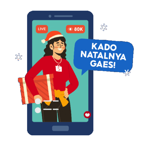 Shopee Natal Sticker by Shopee Indonesia