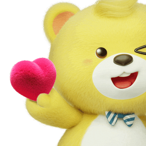 Love You Bear Sticker by Promina Indofood