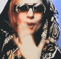 lady gaga kiss GIF