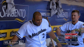 cool down milwaukee brewers GIF by MLB