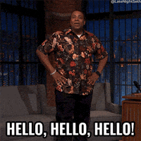 Seth Meyers Hello GIF by Late Night with Seth Meyers