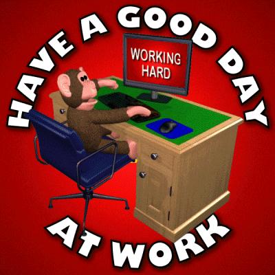 Working Hard First Day Of Work GIF