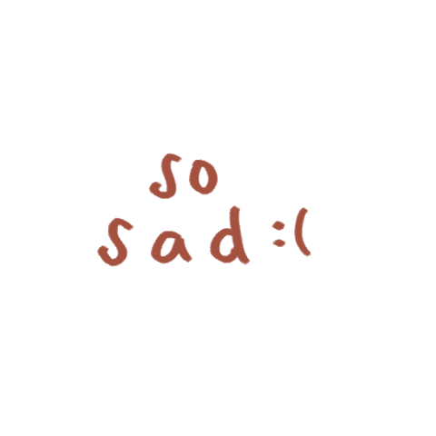 Sad Heart Sticker