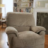 Tired Recliner GIF by Natalie Palamides